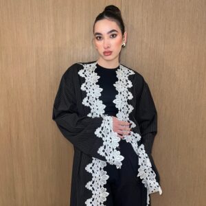 Striped Black Kaftan